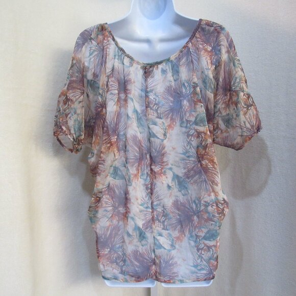 Vintage Wet Seal Sheer Floral Blouse | Size S - Picture 2 of 8